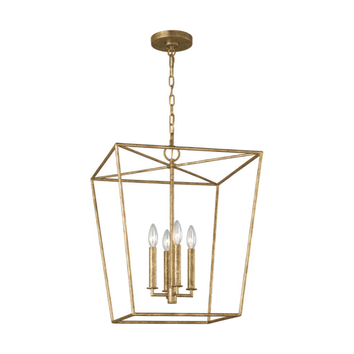Visual Comfort EC1344 Viota 4-lt 18" Medium Lantern Pendant - Casted Gild