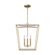 Visual Comfort EC1344 Viota 4-lt 18" Medium Lantern Pendant - Casted Gild