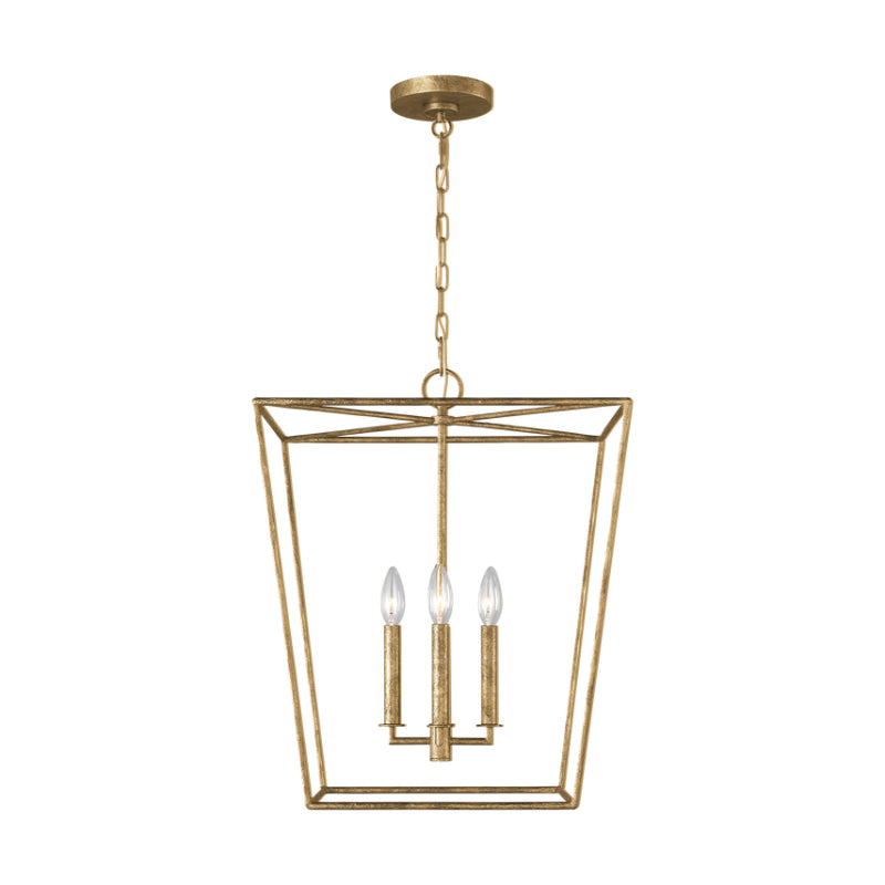 Visual Comfort EC1344 Viota 4-lt 18" Medium Lantern Pendant - Casted Gild