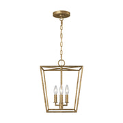Visual Comfort EC1353 Viota 3-lt 12" Small Lantern Pendant - Casted Gild