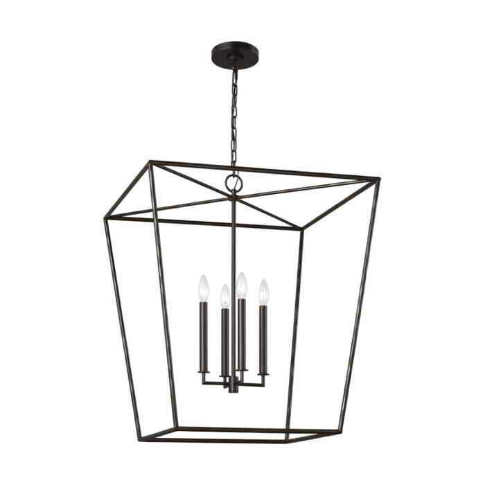 Visual Comfort EC1364 Viota 4-lt 25" Large Lantern Pendant - Aged Iron