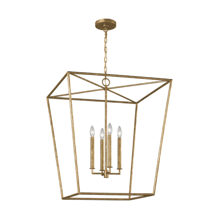 Visual Comfort EC1364 Viota 4-lt 25" Large Lantern Pendant - Casted Gild
