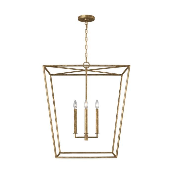 Visual Comfort EC1364 Viota 4-lt 25" Large Lantern Pendant - Casted Gild