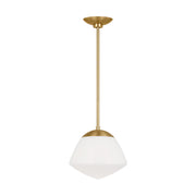 Visual Comfort EP1361 Milne 1-lt 10" Small Pendant - Burnished Brass