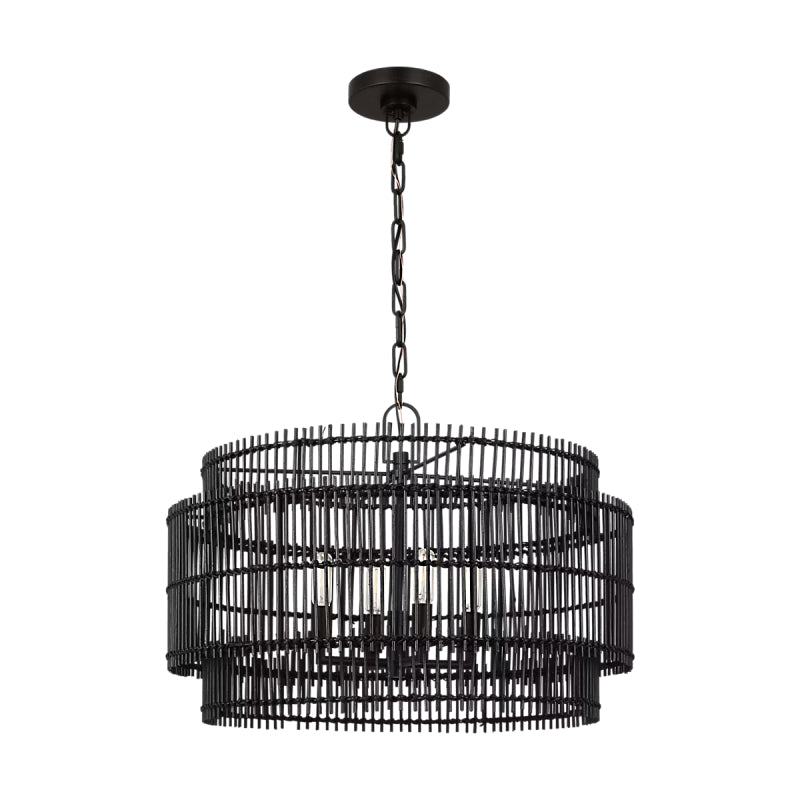 Visual Comfort EP1394 Elio 4-lt 23" Chandelier - Aged Iron