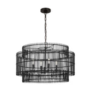 Visual Comfort EP1404 Elio 4-lt 30" Chandelier - Aged Iron