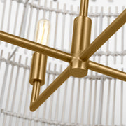 Visual Comfort EP1404 Elio 4-lt 30" Chandelier - Burnished Brass