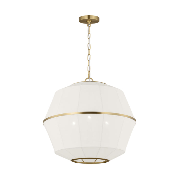 Visual Comfort EP1463 Hikari 3-lt 22" Medium Lantern Pendant - Burnished Brass