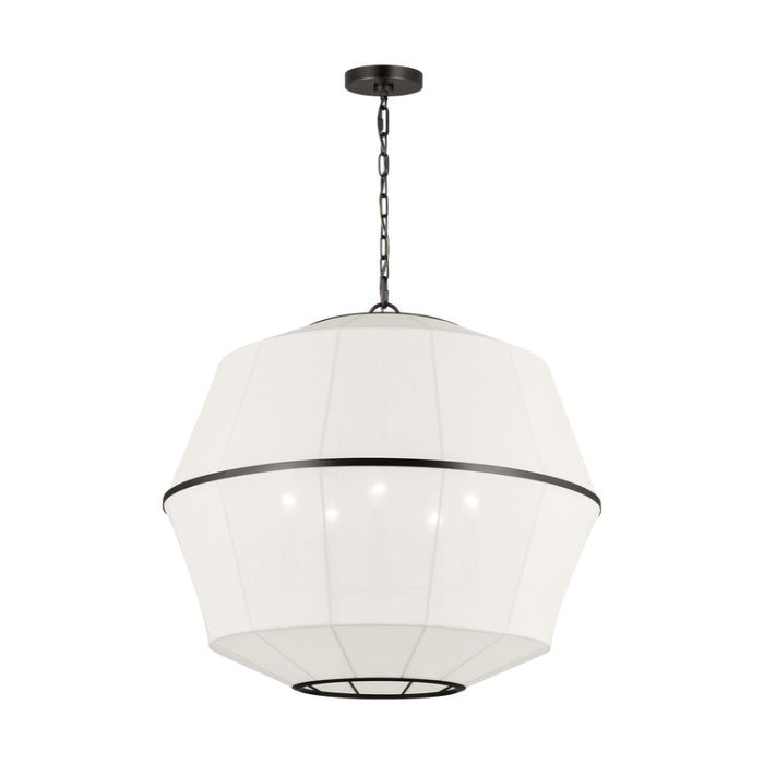 Visual Comfort EP1475 Hikari 5-lt 28" Large Chandelier - Aged Iron