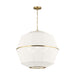 Visual Comfort EP1475 Hikari 5-lt 28" Large Chandelier - Burnished Brass