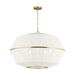 Visual Comfort EP1485 Hikari 5-lt 32" Wide Lantern Pendant - Burnished Brass