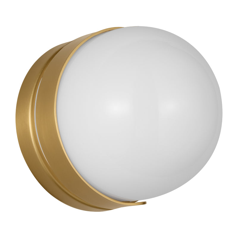 Visual Comfort EV1021-L1 Syrie 1-lt 5" LED Bath Vanity Sconce - Burnished Brass
