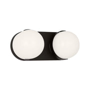 Visual Comfort EV1022 Syrie 2-lt 12" LED Medium Vanity Light - Aged Iron