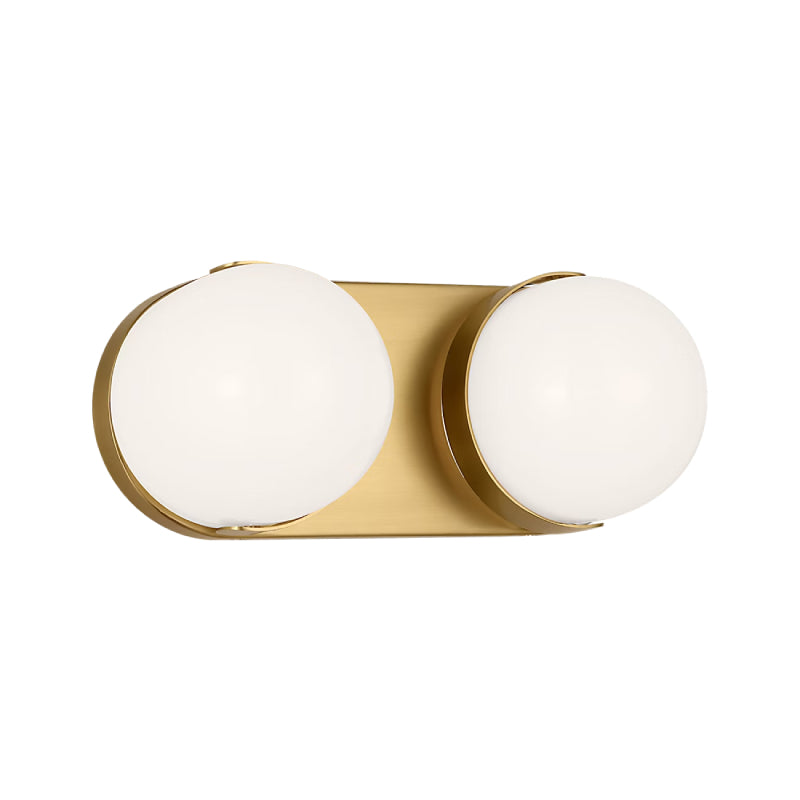 Visual Comfort EV1022 Syrie 2-lt 12" LED Medium Vanity Light - Burnished Brass