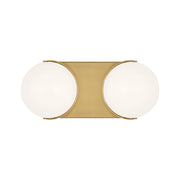 Visual Comfort EV1022 Syrie 2-lt 12" LED Medium Vanity Light - Burnished Brass
