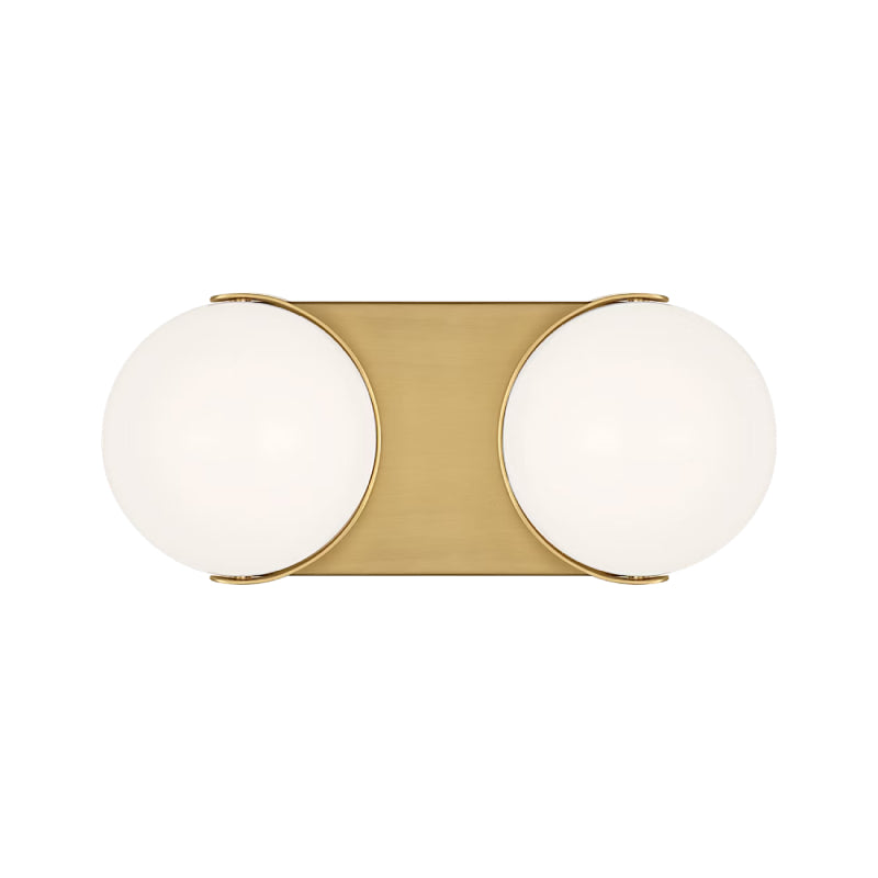 Visual Comfort EV1022 Syrie 2-lt 12" LED Medium Vanity Light - Burnished Brass