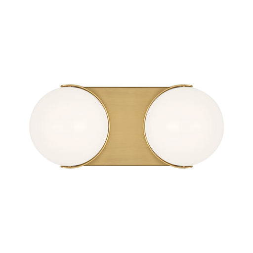 Visual Comfort EV1022 Syrie 2-lt 12" LED Medium Vanity Light - Burnished Brass