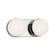 Visual Comfort EV1022 Syrie 2-lt 12" LED Medium Vanity Light - Polished Nickel