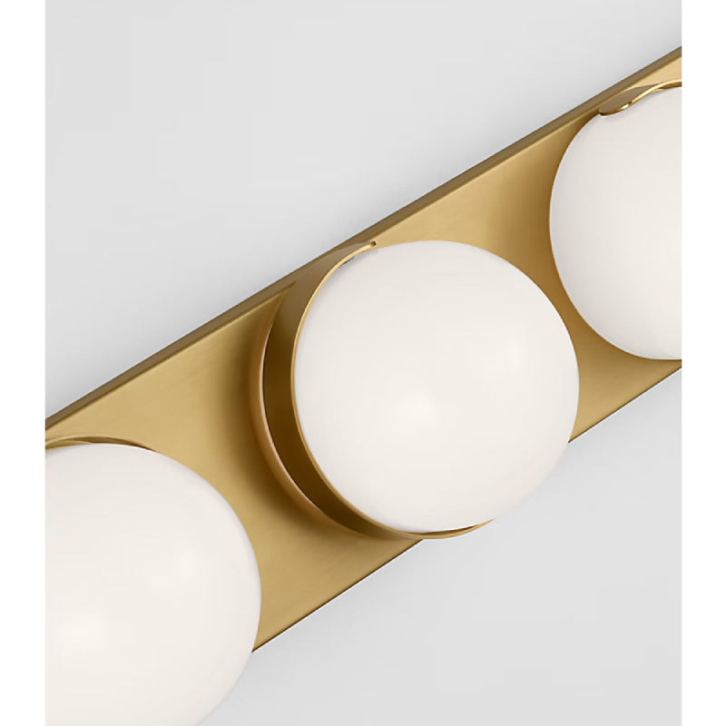 Visual Comfort EV1024 Syrie 4-lt 25" LED Large Vanity Light - Burnished Brass