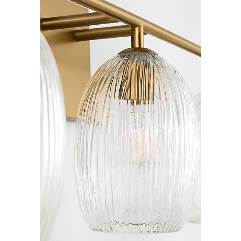 Visual Comfort HV1003 Serafina 3-lt 27" Bath Light - Burnished Brass
