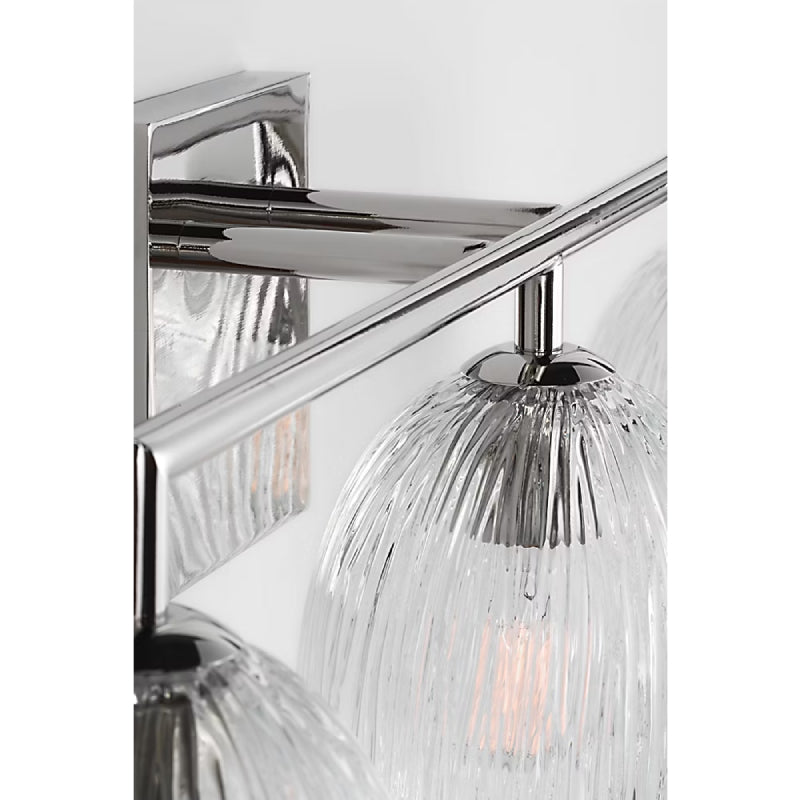 Visual Comfort HV1003 Serafina 3-lt 27" Bath Light - Polished Nickel