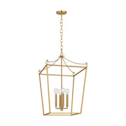 Visual Comfort KSC1174 Carlyle 4-lt 18" Pendant - Burnished Brass