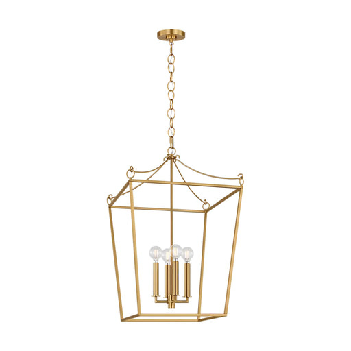 Visual Comfort KSC1174 Carlyle 4-lt 18" Pendant - Burnished Brass