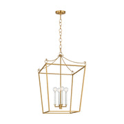 Visual Comfort KSC1174 Carlyle 4-lt 18" Pendant - Burnished Brass