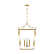 Visual Comfort KSC1174 Carlyle 4-lt 18" Pendant - Burnished Brass