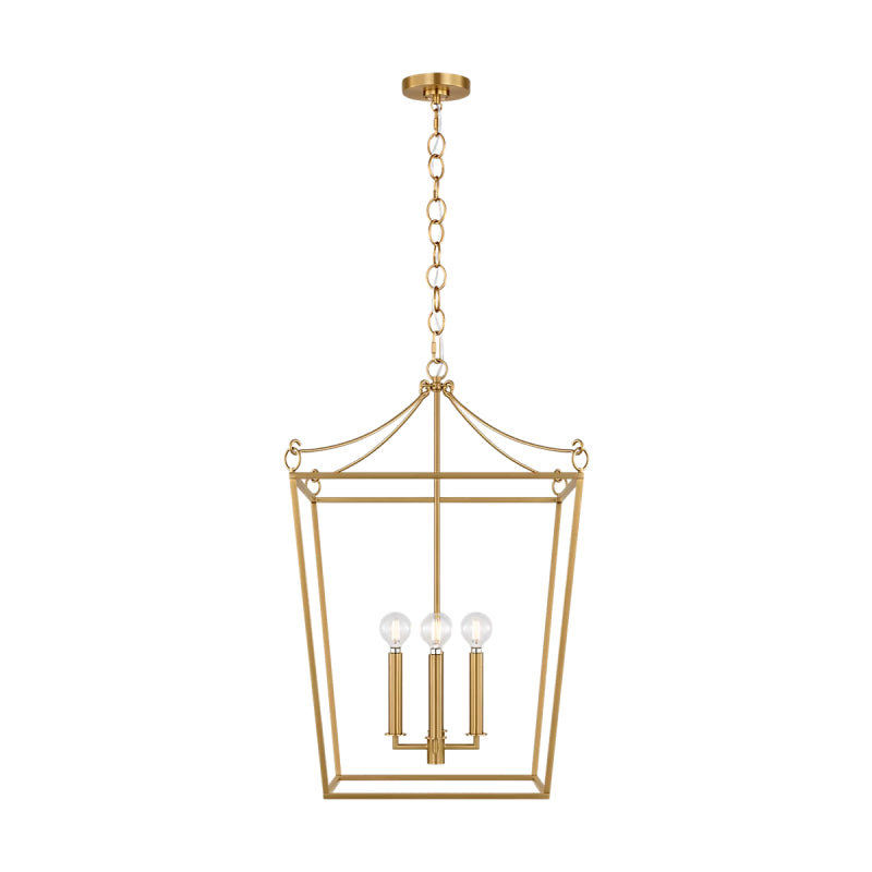 Visual Comfort KSC1174 Carlyle 4-lt 18" Pendant - Burnished Brass