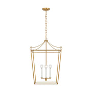 Visual Comfort KSC1174 Carlyle 4-lt 18" Pendant - Burnished Brass