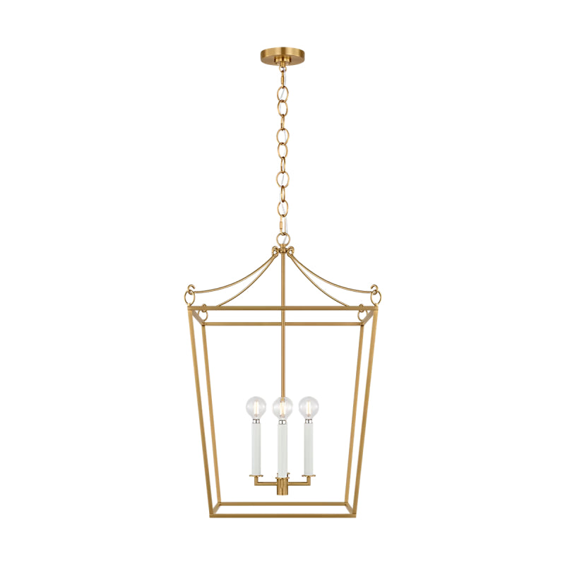 Visual Comfort KSC1174 Carlyle 4-lt 18" Pendant - Burnished Brass