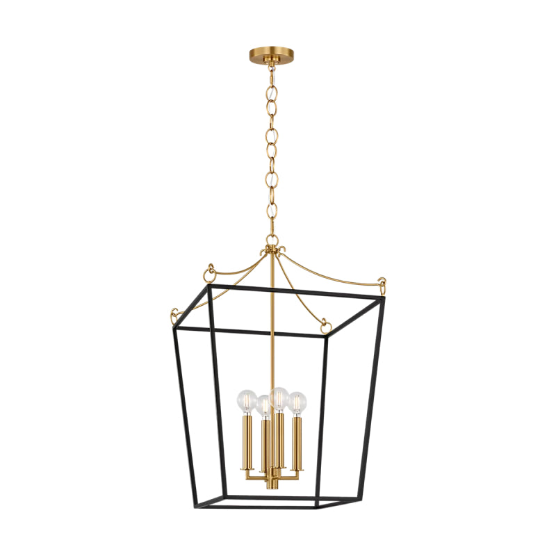 Visual Comfort KSC1174 Carlyle 4-lt 18" Pendant - Midnight Black