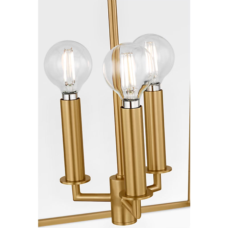 Visual Comfort KSC1174 Carlyle 4-lt 18" Pendant - Burnished Brass