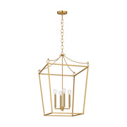 Visual Comfort KSC1194 Carlyle 4-lt 21" Pendant - Burnished Brass
