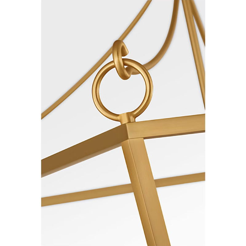 Visual Comfort KSC1194 Carlyle 4-lt 21" Pendant - Burnished Brass