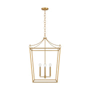 Visual Comfort KSC1194 Carlyle 4-lt 21" Pendant - Burnished Brass