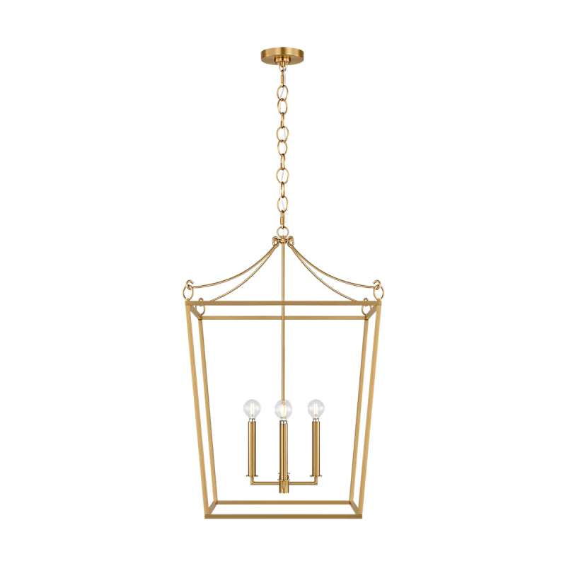 Visual Comfort KSC1194 Carlyle 4-lt 21" Pendant - Burnished Brass