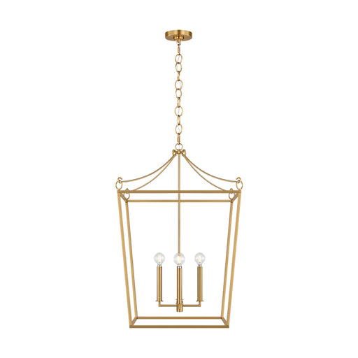 Visual Comfort KSC1194 Carlyle 4-lt 21" Pendant - Burnished Brass