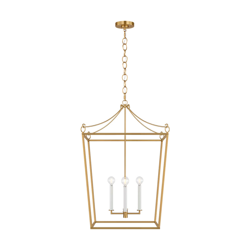 Visual Comfort KSC1194 Carlyle 4-lt 21" Pendant - Burnished Brass
