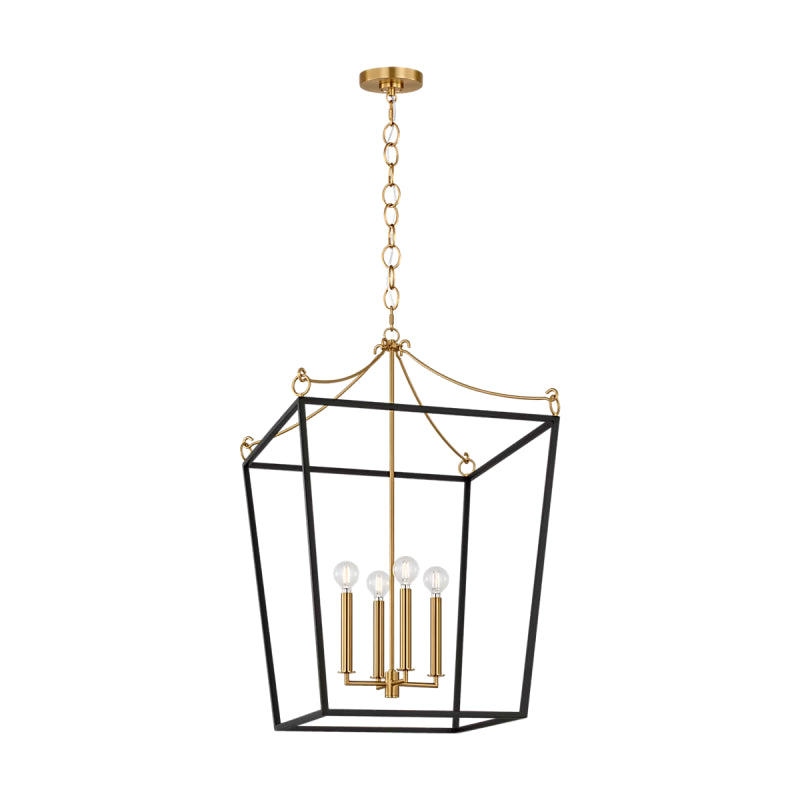 Visual Comfort KSC1194 Carlyle 4-lt 21" Pendant - Midnight Black