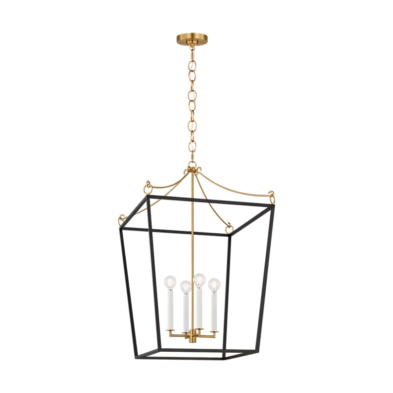 Visual Comfort KSC1194 Carlyle 4-lt 21" Pendant - Midnight Black