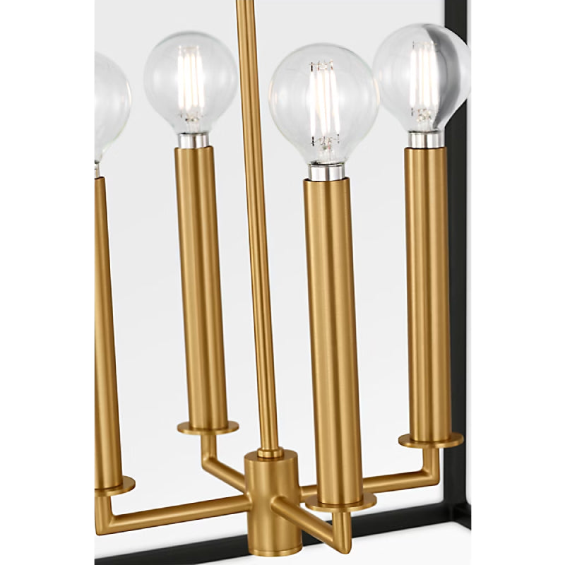 Visual Comfort KSC1194 Carlyle 4-lt 21" Pendant - Midnight Black