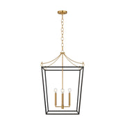 Visual Comfort KSC1194 Carlyle 4-lt 21" Pendant - Midnight Black