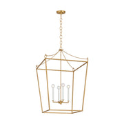 Visual Comfort KSC1204 Carlyle 4-lt 24" Pendant - Burnished Brass