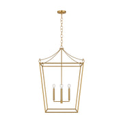 Visual Comfort KSC1204 Carlyle 4-lt 24" Pendant - Burnished Brass