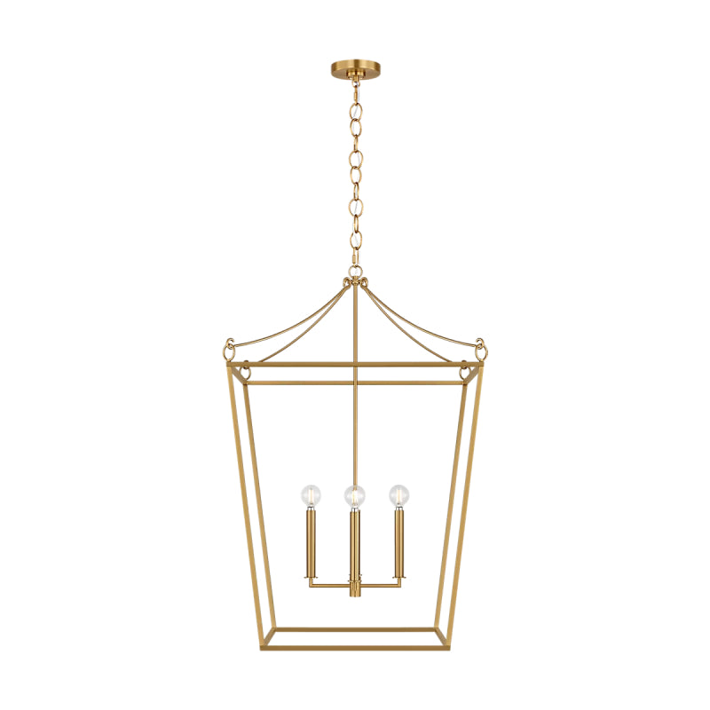 Visual Comfort KSC1204 Carlyle 4-lt 24" Pendant - Burnished Brass