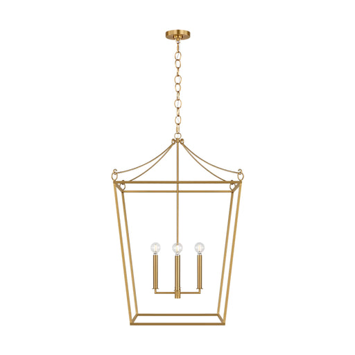 Visual Comfort KSC1204 Carlyle 4-lt 24" Pendant - Burnished Brass