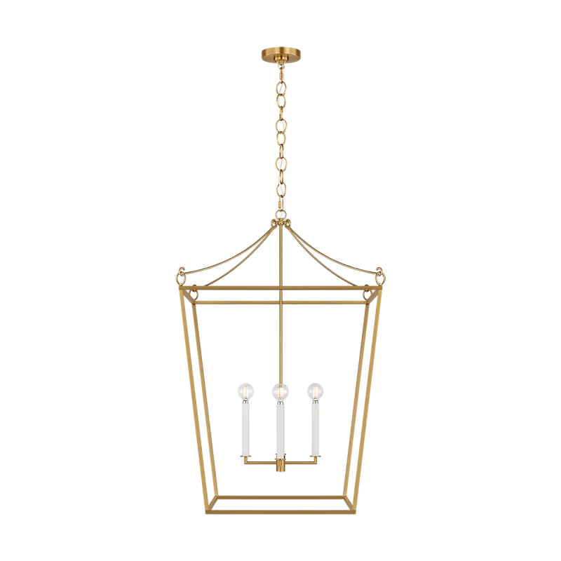 Visual Comfort KSC1204 Carlyle 4-lt 24" Pendant - Burnished Brass