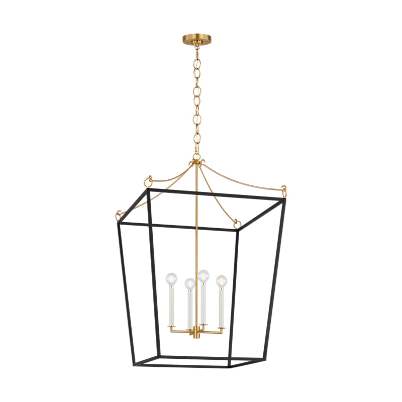 Visual Comfort KSC1204 Carlyle 4-lt 24" Pendant - Midnight Black